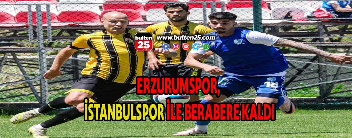 ERZURUMSPOR, İSTANBULSPOR İLE BERABERE KALDI
