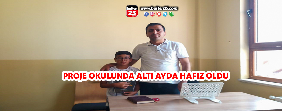 PROJE OKULUNDA ALTI AYDA HAFIZ OLDU