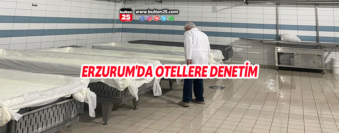 ERZURUM'DA OTELLERE DENETİM