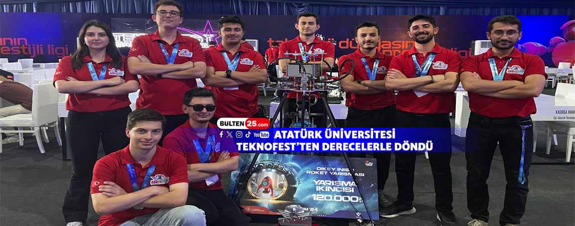 ATATÜRK ÜNİVERSİTESİ TEKNOFEST’TEN DERECELERLE DÖNDÜ