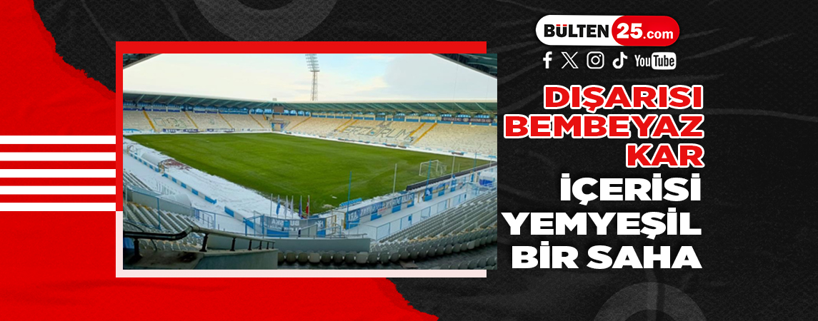 DIŞARISI BEMBEYAZ KAR, İÇERİSİ YEMYEŞİL BİR SAHA