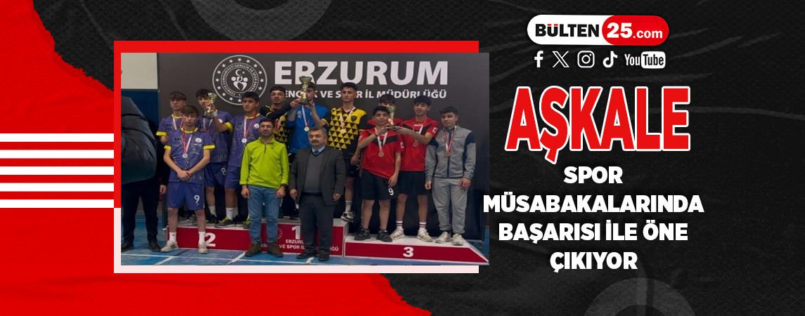 AŞKALE SPOR MÜSABAKALARINDA BAŞARISI İLE ÖNE ÇIKIYOR