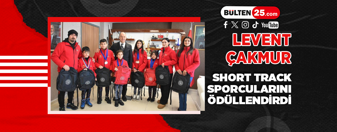 LEVENT ÇAKMUR SHORT TRACK SPORCULARINI ÖDÜLLENDİRDİ