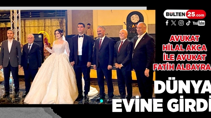 Avukat Hilal Akca ile Avukat Fatih Albayrak dünya evine girdi