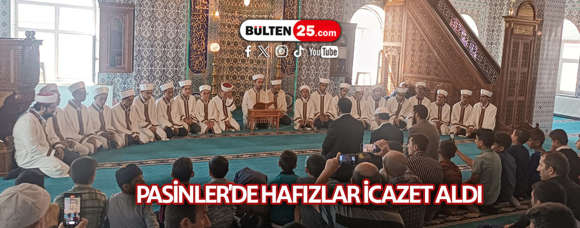 PASİNLER'DE HAFIZLAR İCAZET ALDI
