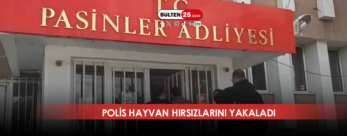 POLİS HAYVAN HIRSIZLARINI YAKALADI