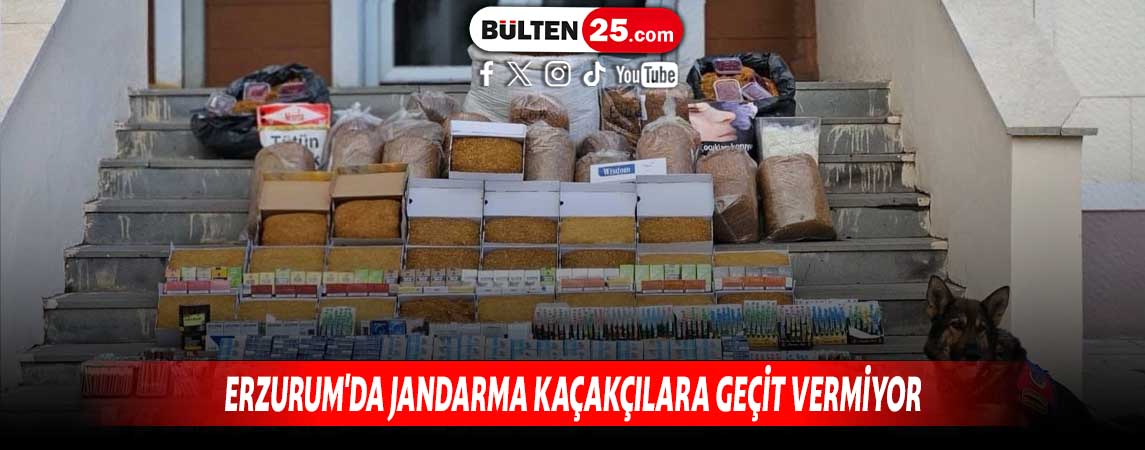 ERZURUM'DA JANDARMA KAÇAKÇILARA GEÇİT VERMİYOR