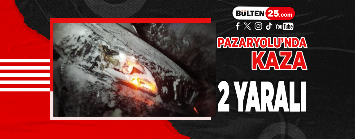 PAZARYOLU’NDA KAZA: 2 YARALI
