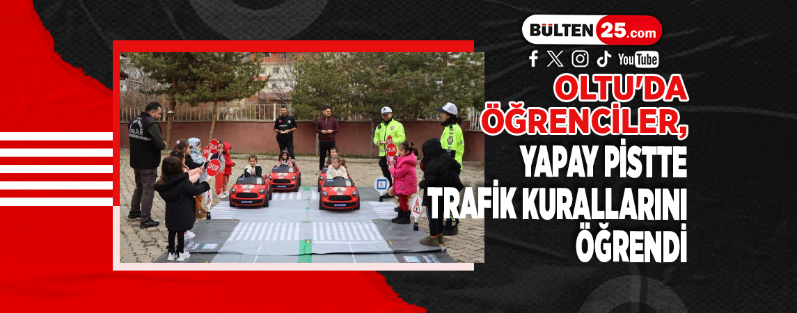 OLTU'DA ÖĞRENCİLER, YAPAY PİSTTE TRAFİK KURALLARINI ÖĞRENDİ