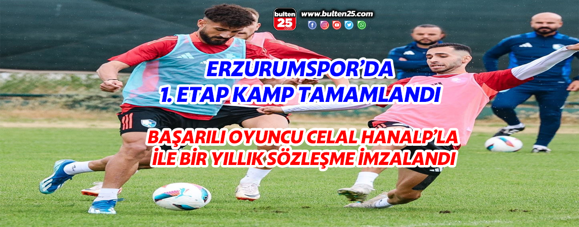 ERZURUMSPOR’DA 1. ETAP KAMP TAMAMLANDI