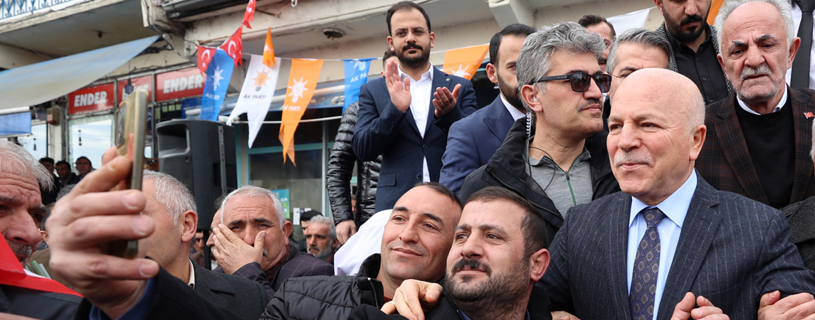BAŞKAN SEKMEN’E HORASAN’DA COŞKULU KARŞILAMA