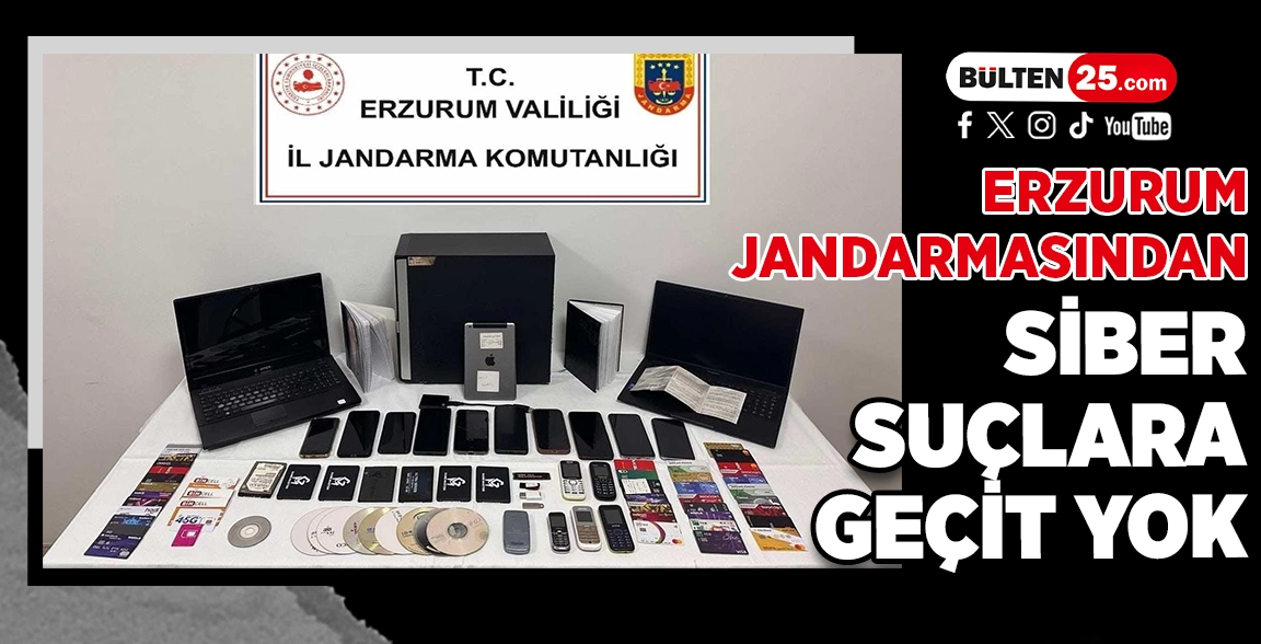 ERZURUM JANDARMASINDAN SİBER SUÇLARA GEÇİT YOK