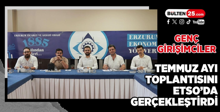 GENÇ GİRİŞİMCİLER TEMMUZ AYI TOPLANTISINI ETSO’DA GERÇEKLEŞTİRDİ