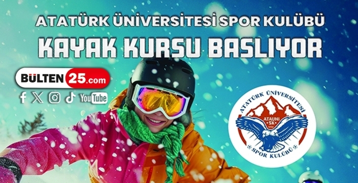 Atatürk Üniversitesi Spor Kulübü kayak kursu başlıyor