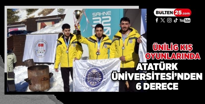 Ünilig Kış Oyunlarında Atatürk Üniversitesi’nden 6 Derece
