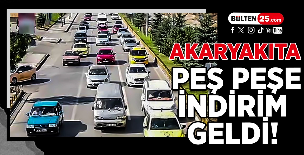 AKARYAKITA PEŞ PEŞE İNDİRİM GELDİ!