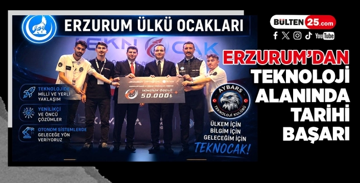 Erzurum’dan Teknoloji Alanında Tarihi Başarı